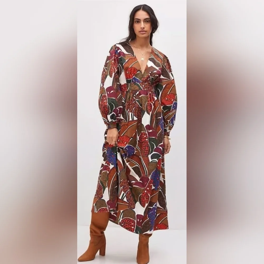 Farm Rio Fall Maxi Dress - Picture 1 of 11